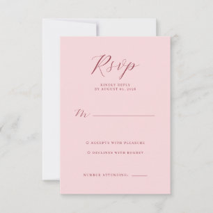 Exquisite Pink Calligraphy Template