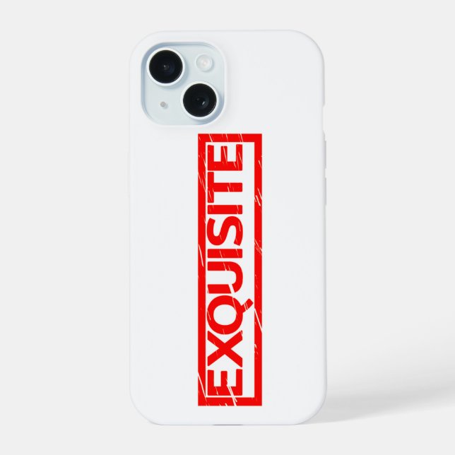 Exquisite Stamp iPhone 15 Case (Back)