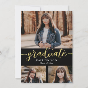 Exquisite Taste Editable Colour Graduation Invitat Invitation