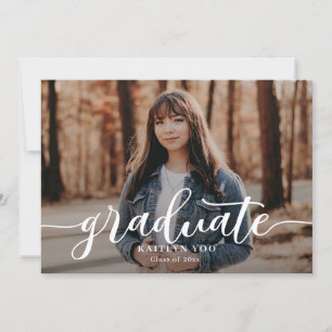 Exquisite Taste Editable Colour Graduation Invitation
