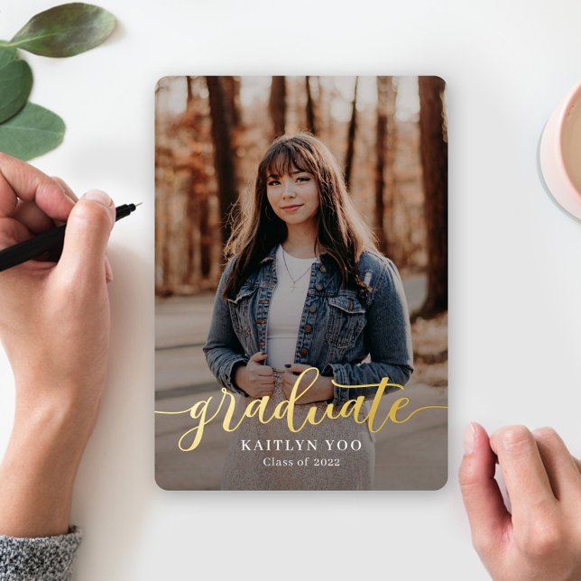 Exquisite Taste Foil Graduation Invitation (Creator Uploaded)