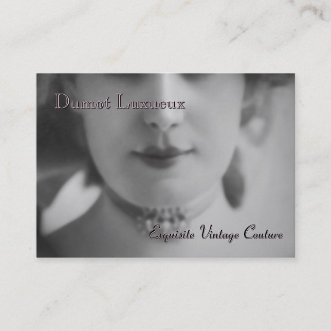 Exquisite Vintage Business Card (Front)