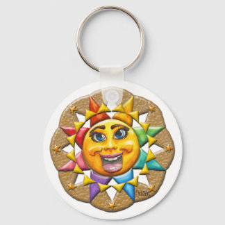 Extatic Sun Beveled Key Chain