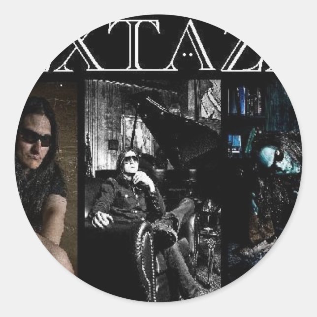 Extaza Round Sticker (Front)