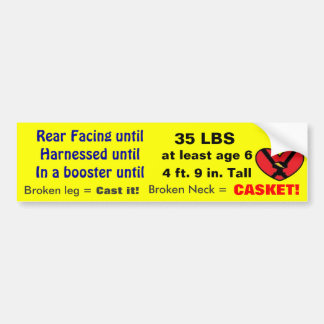 Extended Rear Facing Bumper Sticker