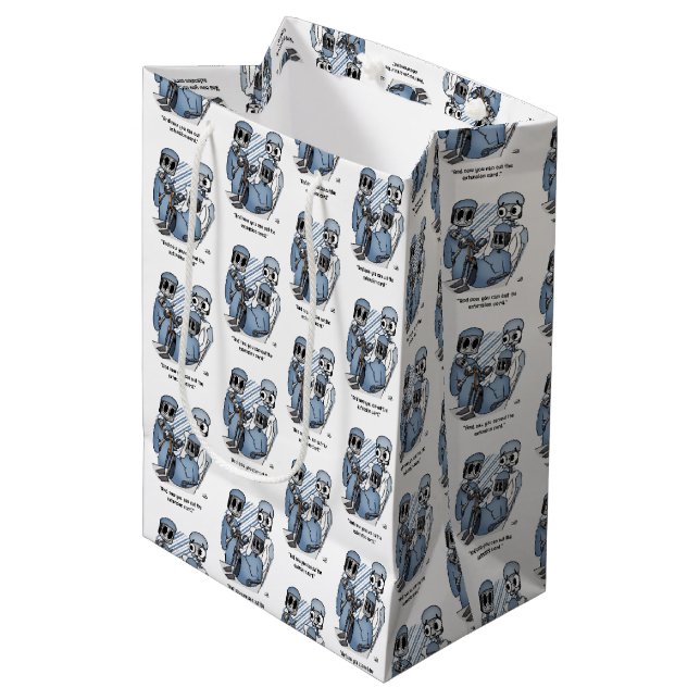 Extension Cord Medium Gift Bag (Front Angled)