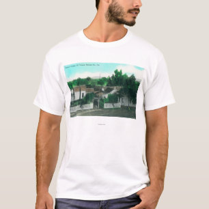 Exterior Aerial View of French Cottage T-Shirt