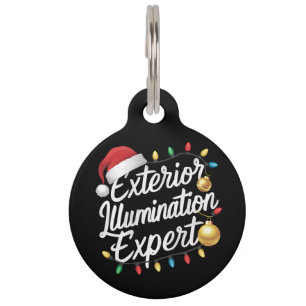 Exterior Illumination Expert Christmas Light Decor Pet Tag