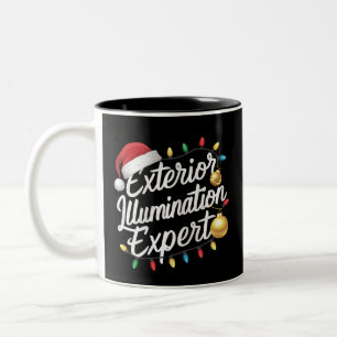 Exterior Illumination Expert Christmas Light Decor Two-Tone Coffee Mug