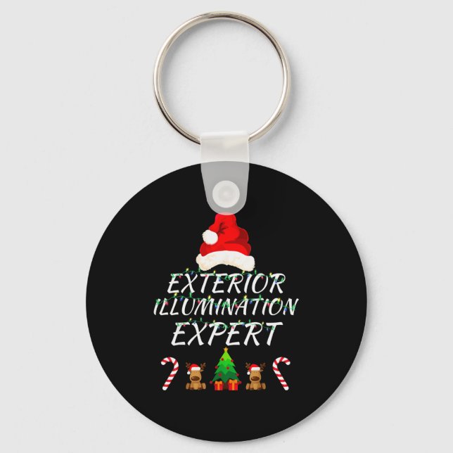 Exterior Illumination Expert Christmas Lights Deco Key Ring (Front)