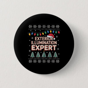 Exterior Illumination Expert Christmas Lights Disp 6 Cm Round Badge
