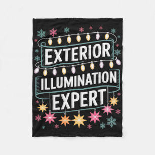 Exterior Illumination Expert Christmas Lights Disp Fleece Blanket