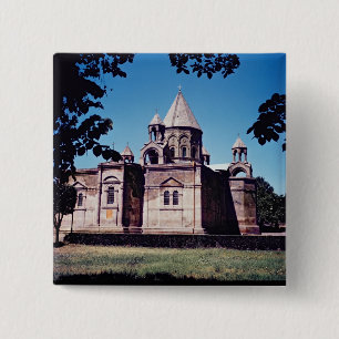 Exterior of Etchmiadzin Cathedral 15 Cm Square Badge