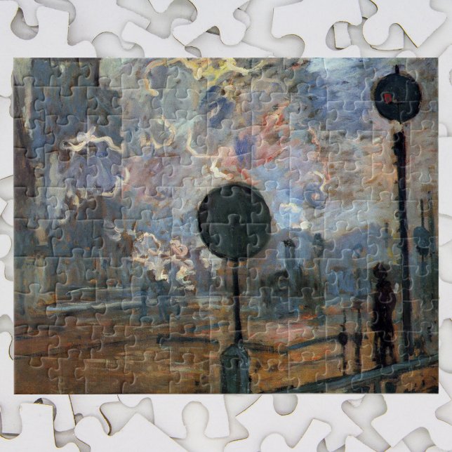 Exterior of Gare Saint-Lazare by Claude Monet Jigsaw Puzzle (Creator Uploaded)