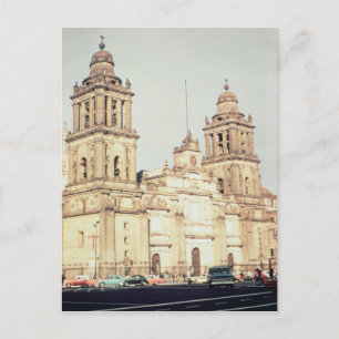 Exterior of Mexico City Cathedral Postcard