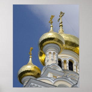 Exterior of Saint Alexander Nevsky Cathedral Poster
