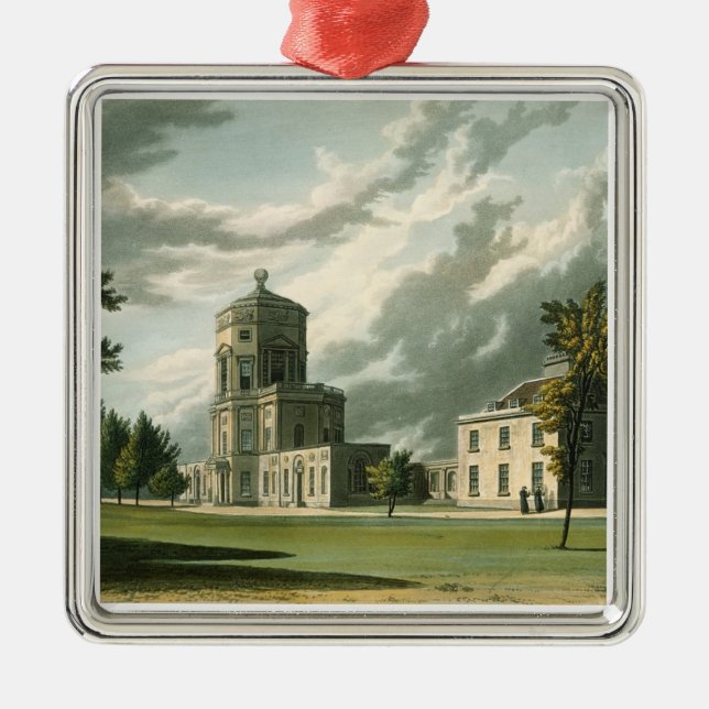 Exterior of The Astronomical Observatory, illustra Metal Ornament (Front)