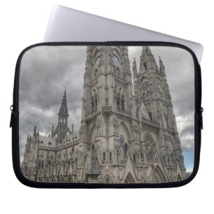 Exterior of the Basilica in Quito, Ecuador Laptop Sleeve