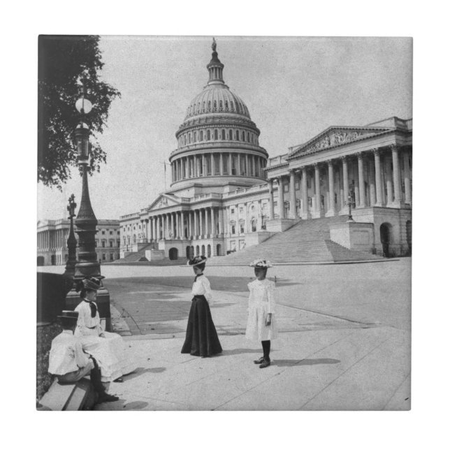 Exterior of the Capitol building with women Tile (Front)