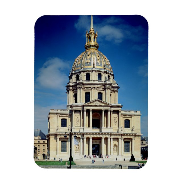 Exterior of the church, begun 1676 (photo) magnet (Vertical)