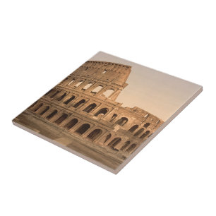 Exterior of the Colosseum, Rome, Italy Ceramic Tile