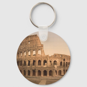 Exterior of the Colosseum, Rome, Italy Key Ring