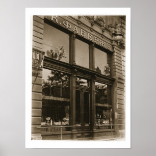 Exterior of the Faberge Shop, St. Petersburg, earl Poster