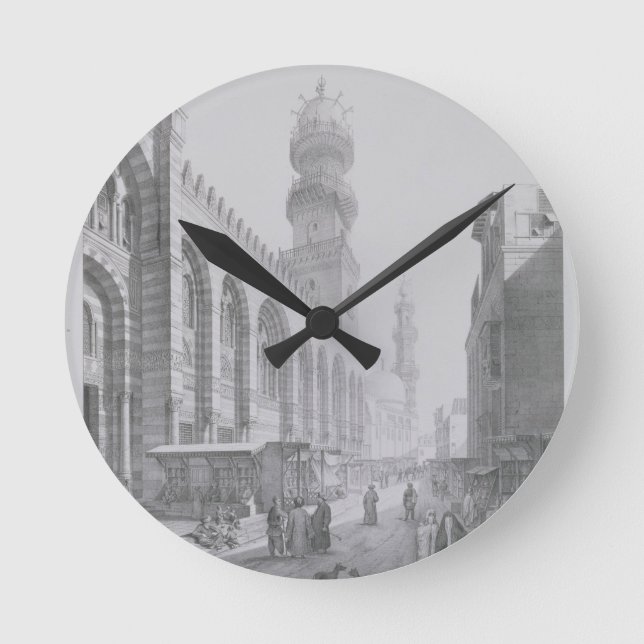 Exterior of the Mosque of Qalaoun, plate 20 from ' Round Clock (Front)