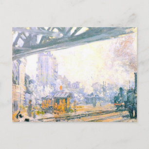 Exterior of the Saint-Lazare Station Postcard
