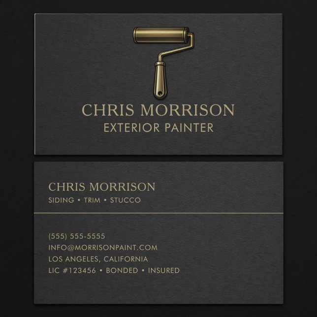 Exterior Painter Professional  Business Card (Creator Uploaded)