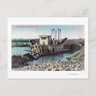 Exterior View of a Gold DredgerOroville, CA Postcard