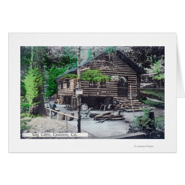 Exterior View of a Log CabinCazadero, CA (Front Horizontal)