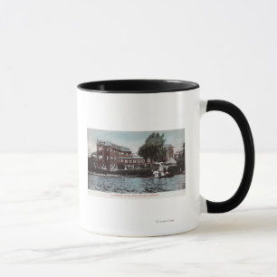 Exterior View of a Sanitorium on Bay Shore Mug