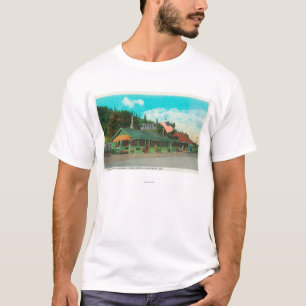 Exterior View of Brand's BBQ Restaurant T-Shirt