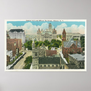 Exterior View of Capitol Hill and Official Poster