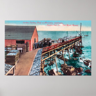 Exterior View of Del Monte Sardine Packing Poster