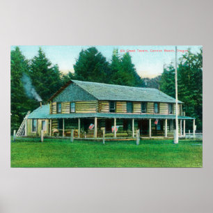 Exterior View of Elk Creek Tavern Poster