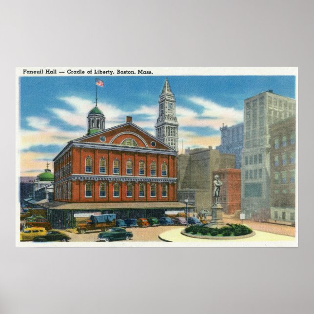 Exterior View of Faneuil Hall # 2 Poster (Front)