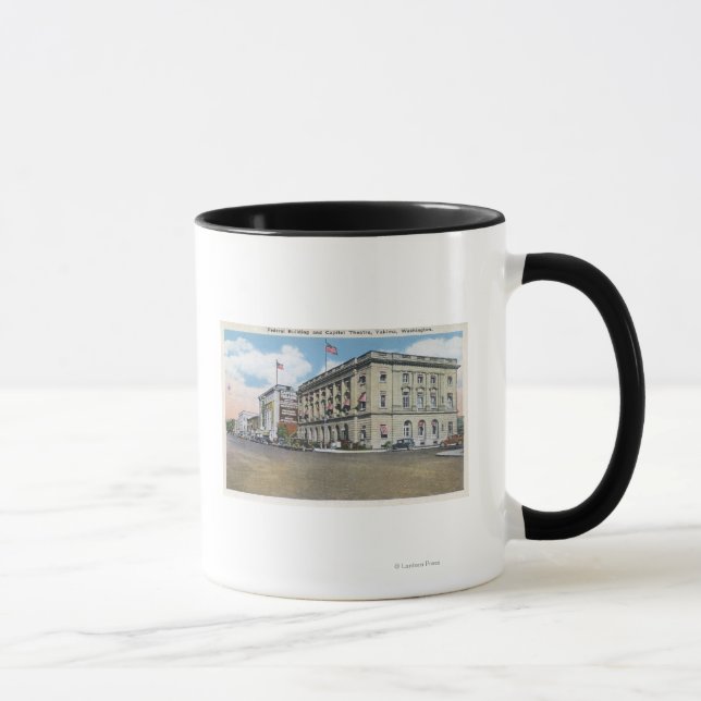 Exterior View of Federal Bldg, Capitol Theatre Mug (Right)