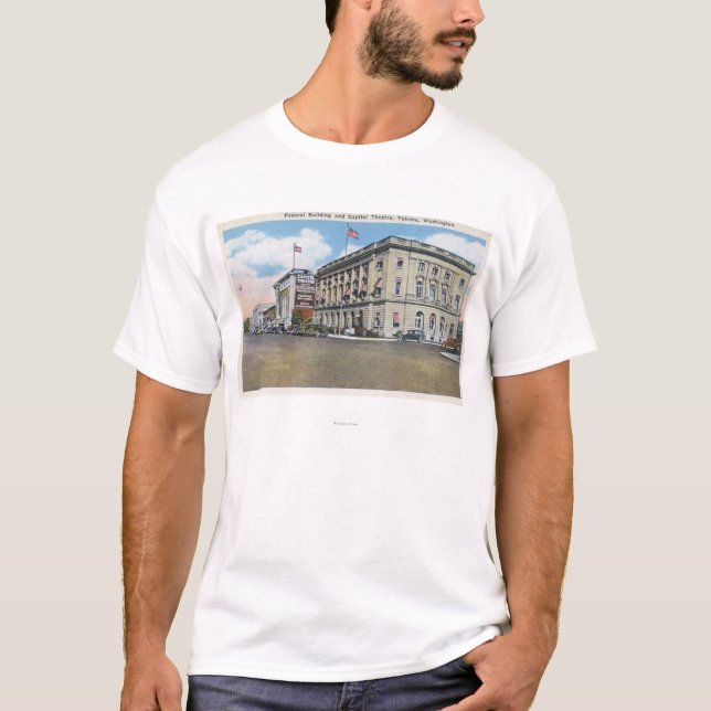 Exterior View of Federal Bldg, Capitol Theatre T-Shirt (Front)