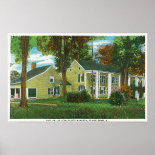 Exterior View of Gen Philip Schuyler's Mansion Poster