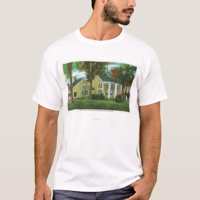 Exterior View of Gen Philip Schuyler's Mansion T-Shirt (Front)