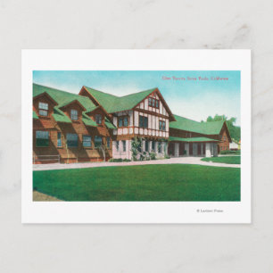 Exterior View of Glen TavernSanta Paula, CA Holiday Postcard