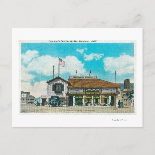 Exterior View of Hageman's Marine Grotto Postcard (Front)