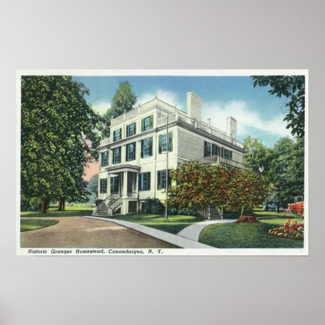 Exterior View of Historic Granger Homestead Poster (Front)
