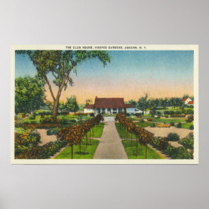 Exterior View of Hoopes Gardens Club House Poster