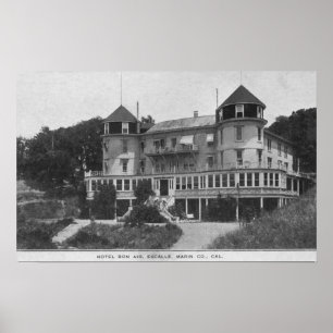 Exterior View of Hotel Bon Air in Escalle Poster