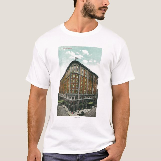 Exterior View of Hotel Seneca T-Shirt (Front)