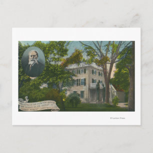 Exterior View of James Russell Lowell Home Postcard