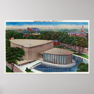 Exterior View of Kleinhan's Music Hall Poster